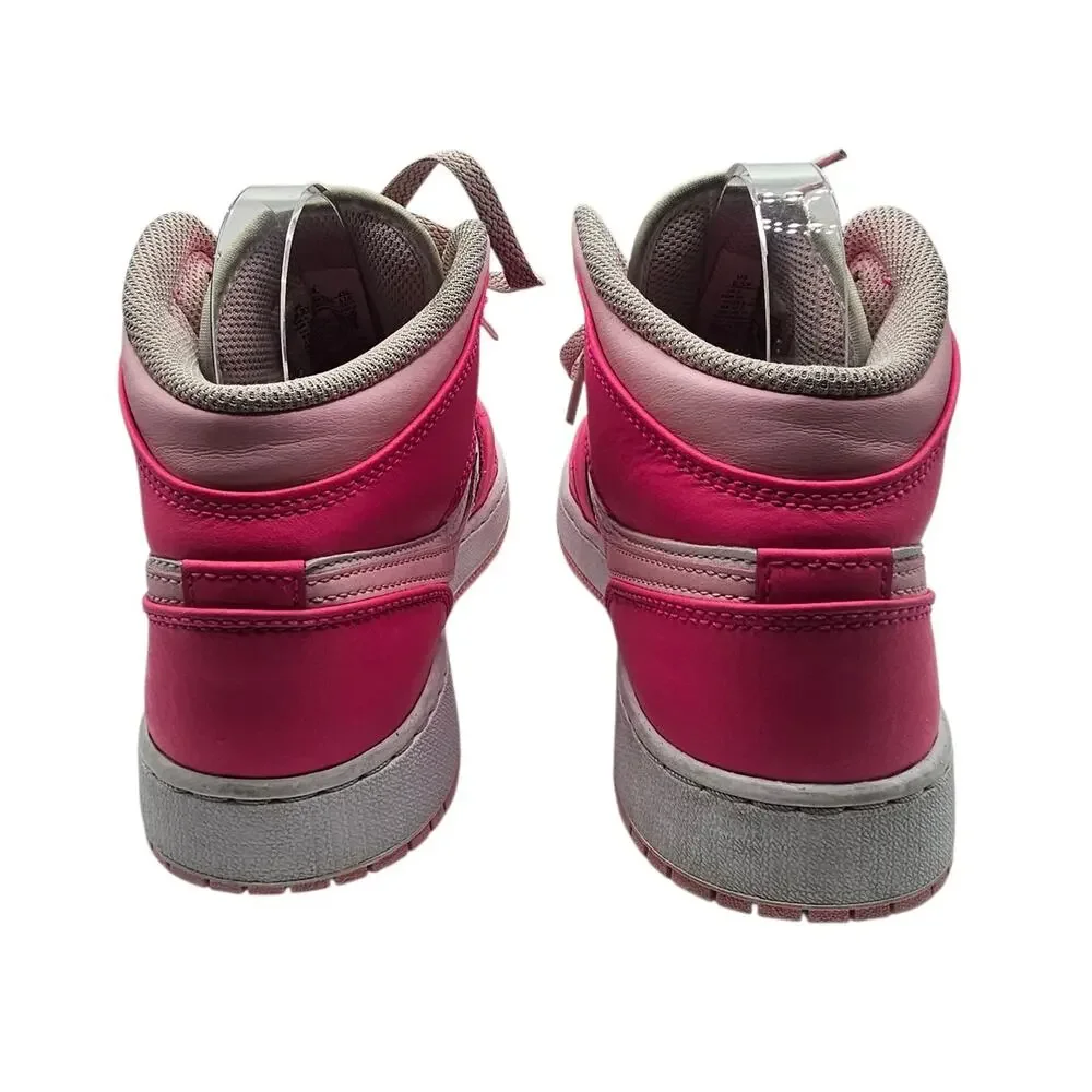 Nike Youth Fierce Pink Air Jordan 1 Mid GS Athletic Casual Sneaker